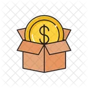 Dollar Box Delivery Icon