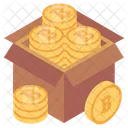 Coins Box Cash Box Money Box Icon