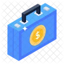 Currency Bag Money Briefcase Business Bag Icon