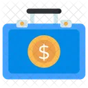 Money Briefcase Dollar Briefcase Money Bag Icon