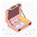 Money Briefcase Bitcoin Suitcase Cash Suitcase Icon