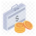 Money Briefcase Cash Bag Wealth Bag Icon