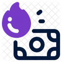 Money Burn Waste Loss Icon