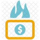 Money Burning Money Loss Icon