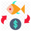 Money Change Fish Money Change Icon