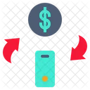 Money Change Mobile Mobile Money Icon