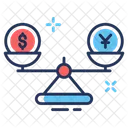 Money Comparison Cash Comparison Money Scale Icon