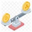 Money Comparison Money Stability Equilibrium Icon