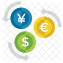 Money Flow Currency Exchange Money Converter Icon