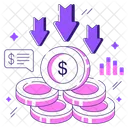 Money decrease  Icon