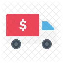 Money Delivery Truck  Icon