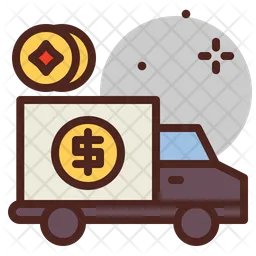 Money Delivery Truck  Icon