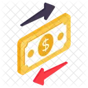Money Direction Financial Direction Money Outflow Icon
