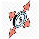 Money Direction Currency Direction Money Outflow Icon