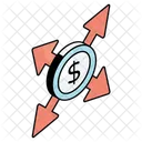 Money Direction Currency Direction Money Outflow Icon