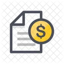 Money Document  Icon