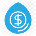 Money Drip Water Drop Icon
