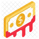 Banknote Money Dripping Cash Icon