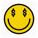 Smiley Emoticon Dollar Icon