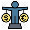 Equal Currency Scales Icon