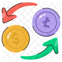 Money Exchange Trading Money Flow Icon