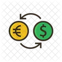 Money Exchange Transfer Ratio Exchange Rate Icon