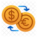 Money Exchange Dollar Euro Icon