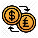 Money Exchange Dollar Pound Icon