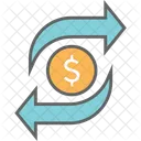 돈 교환 금융 아이콘