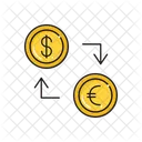 Dollar Transfer Euro Icon