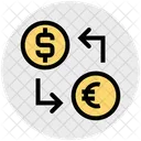 Money Convert Dollar And Euro Dollar Icon