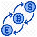 Exchange Dollar Bitcoin Crypto Digital Money Cryptocurrency Icon