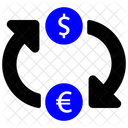 Money Transfer Sign Money Refund Financial Return Icon