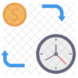 Money Exchange Time  Icon