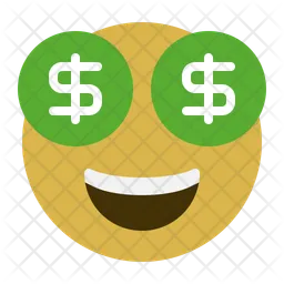 Money eyes Emoji Icon