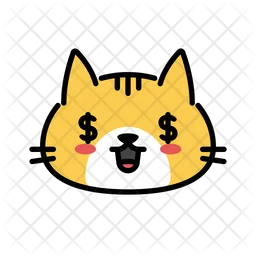 Money face Emoji Icon