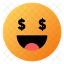 Money Face Eyes Emoji Face Icon