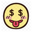 Money Face With Money Tongue Icon