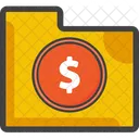 Money File Folder  Icon