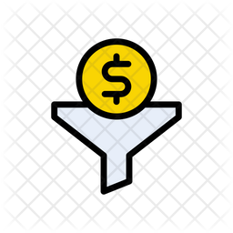 Money Filter Icon Of Colored Outline Style Available In Svg Png Eps Ai Icon Fonts