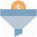 Money Filter Funnel Dollar Icon