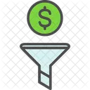Money Filter Dollar Funnel Dollar Icon