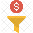 Dollar Filter Funnel Icon