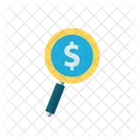 Money Finder Magnifying Search Find Icon