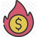 Money Fire  Icon