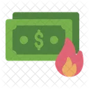 Money Flame Fire Icon