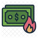 Money Flame Fire Icon