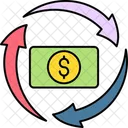 Money Flow Cash Flow Finance Icon