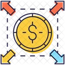 Money Flow Business Network Financial Network Icon
