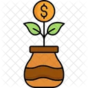 Money Flow Cash Flow Money Plant Icon